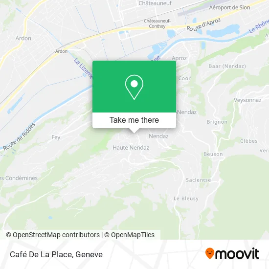 Café De La Place plan