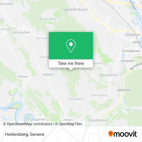 Heitersberg map