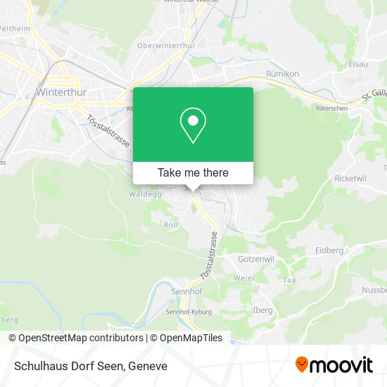 Schulhaus Dorf Seen map