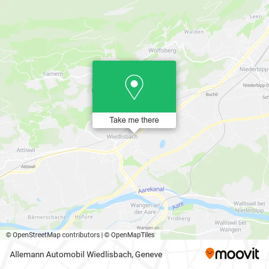Allemann Automobil Wiedlisbach map