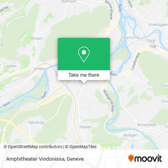 Amphitheater Vindonissa map
