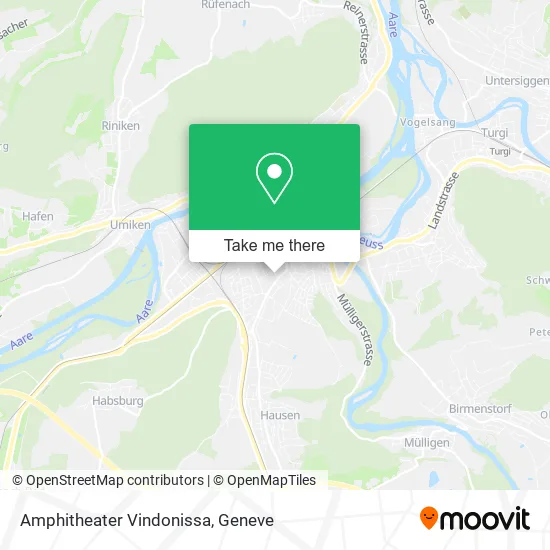Amphitheater Vindonissa map