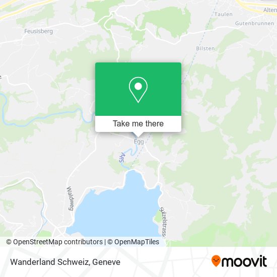 Wanderland Schweiz map