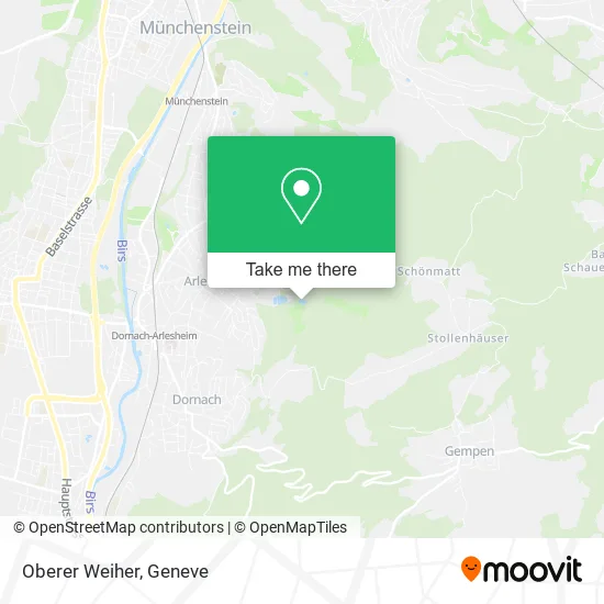 Oberer Weiher map