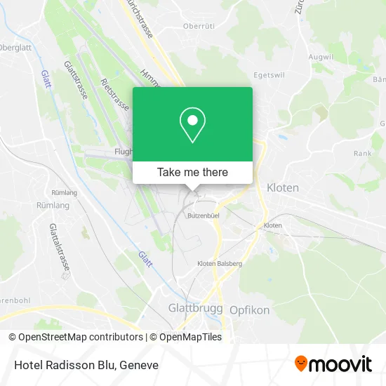 Hotel Radisson Blu map