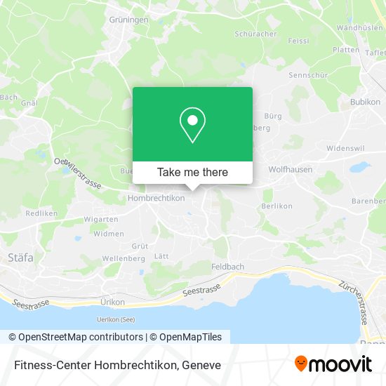 Fitness-Center Hombrechtikon map