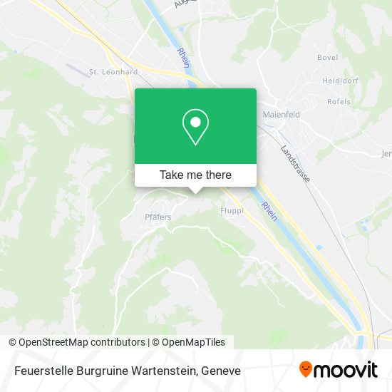 Feuerstelle Burgruine Wartenstein map