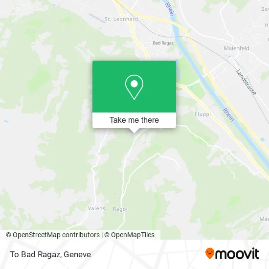 To Bad Ragaz map