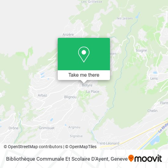 Bibliothèque Communale Et Scolaire D'Ayent map