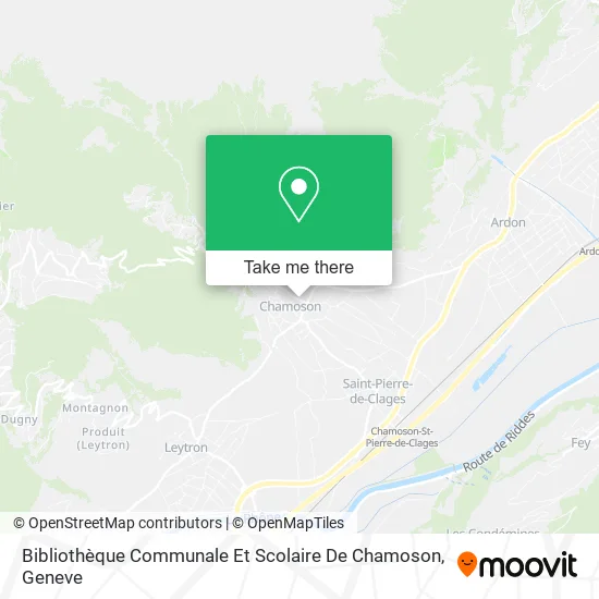 Bibliothèque Communale Et Scolaire De Chamoson map
