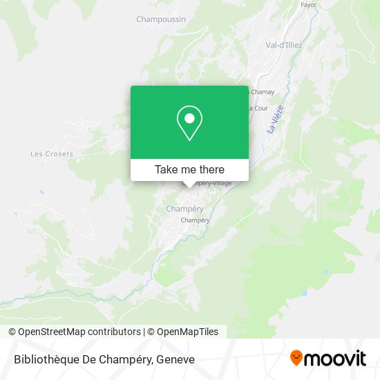 Bibliothèque De Champéry map