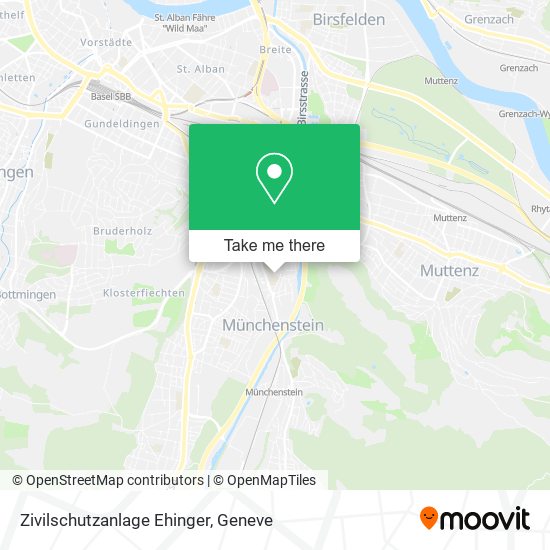 Zivilschutzanlage Ehinger map