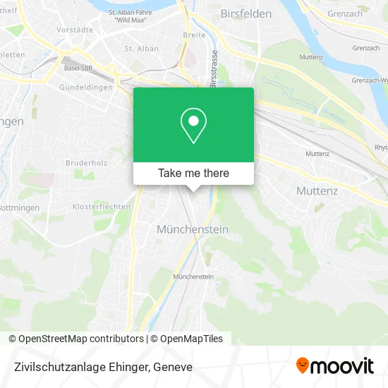 Zivilschutzanlage Ehinger map