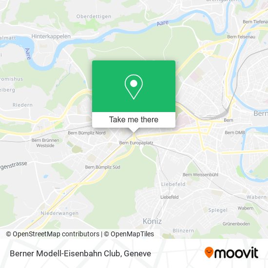 Berner Modell-Eisenbahn Club map