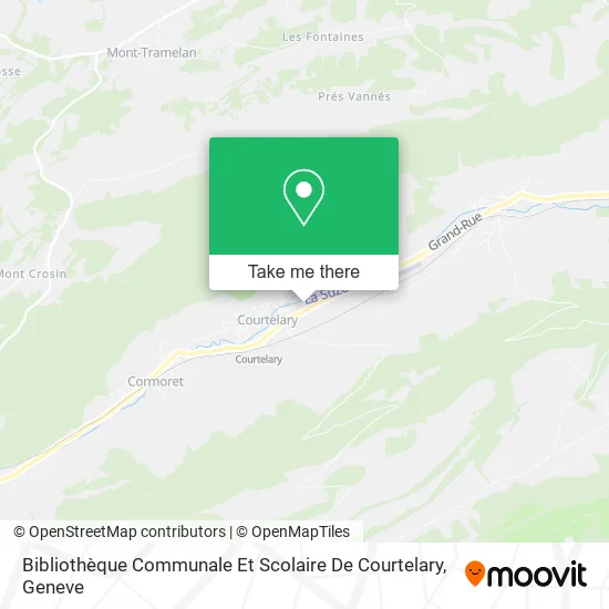 Bibliothèque Communale Et Scolaire De Courtelary map