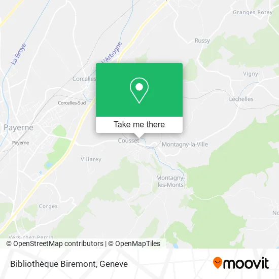 Bibliothèque Biremont map