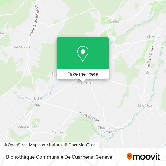 Bibliothèque Communale De Cuarnens map