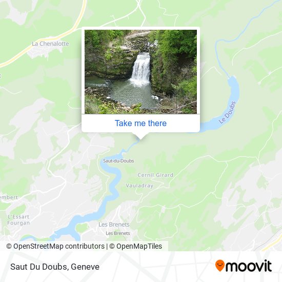 Saut Du Doubs map