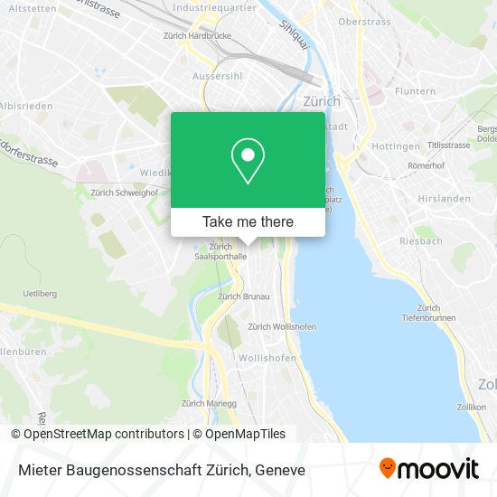 Mieter Baugenossenschaft Zürich map
