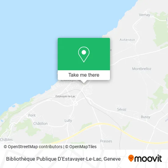 Bibliothèque Publique D'Estavayer-Le-Lac map