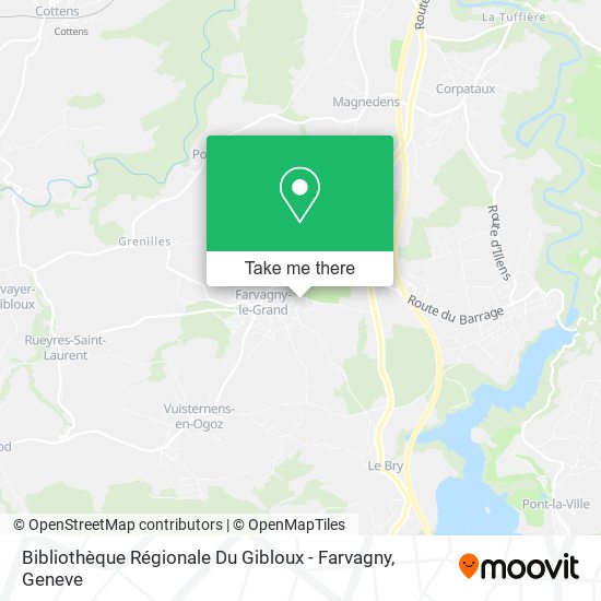 Bibliothèque Régionale Du Gibloux - Farvagny map