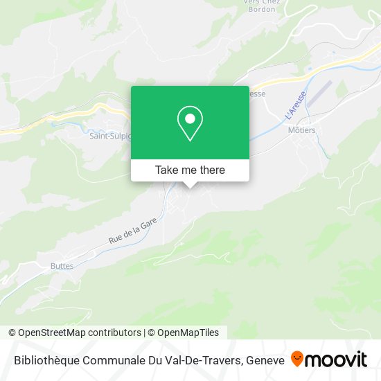 Bibliothèque Communale Du Val-De-Travers map