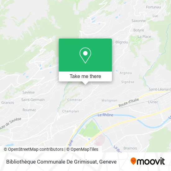 Bibliothèque Communale De Grimisuat map