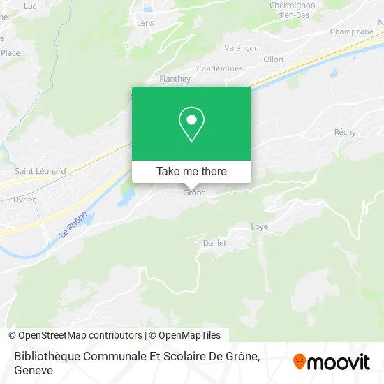 Bibliothèque Communale Et Scolaire De Grône map