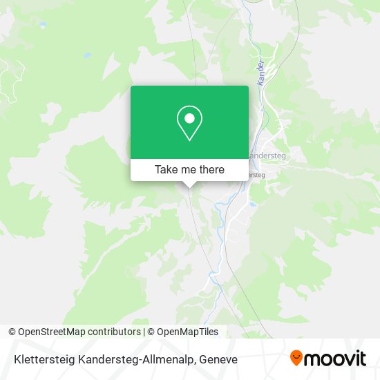 Klettersteig Kandersteg-Allmenalp Karte