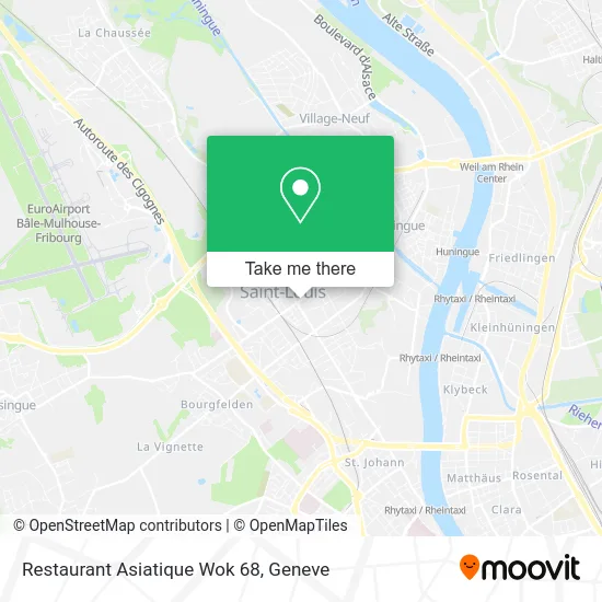 Restaurant Asiatique Wok 68 map