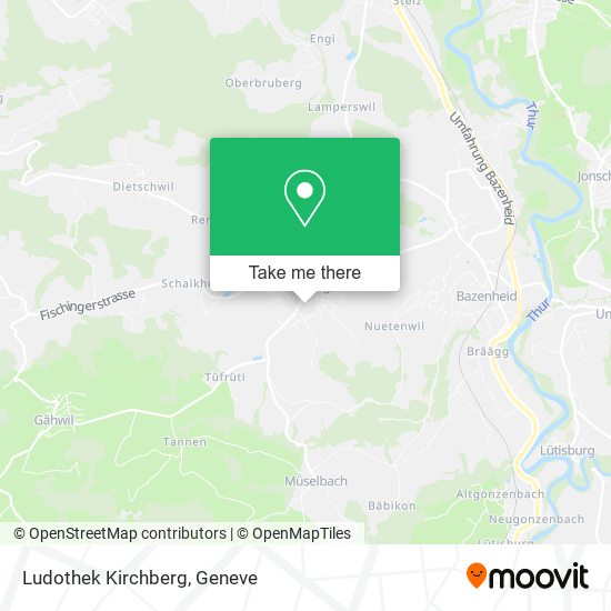 Ludothek Kirchberg map
