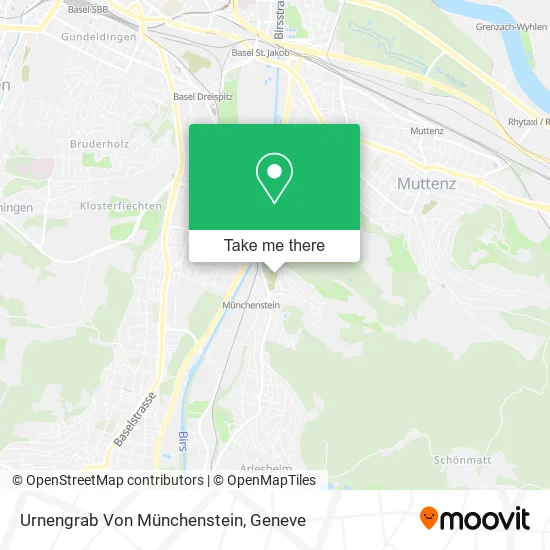 Urnengrab Von Münchenstein map
