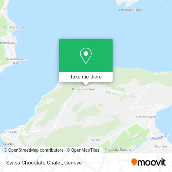 Swiss Chocolate Chalet map