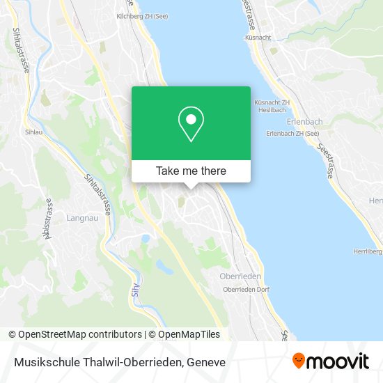 Musikschule Thalwil-Oberrieden map
