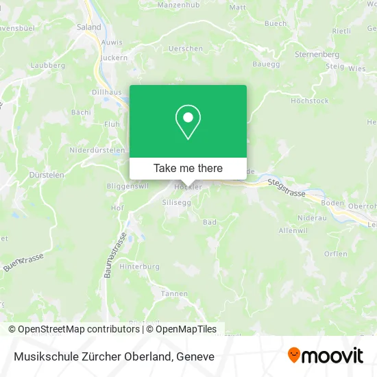 Musikschule Zürcher Oberland map