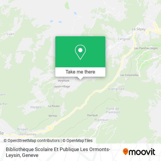 Bibliothèque Scolaire Et Publique Les Ormonts-Leysin plan