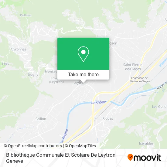 Bibliothèque Communale Et Scolaire De Leytron map