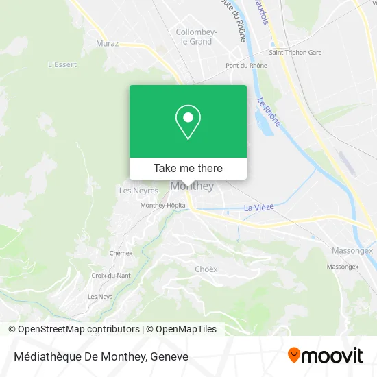 Médiathèque De Monthey plan