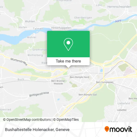 Bushaltestelle Holenacker map