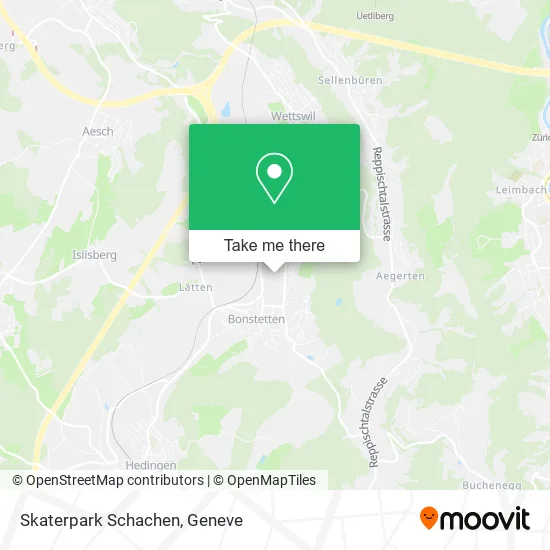 Skaterpark Schachen map