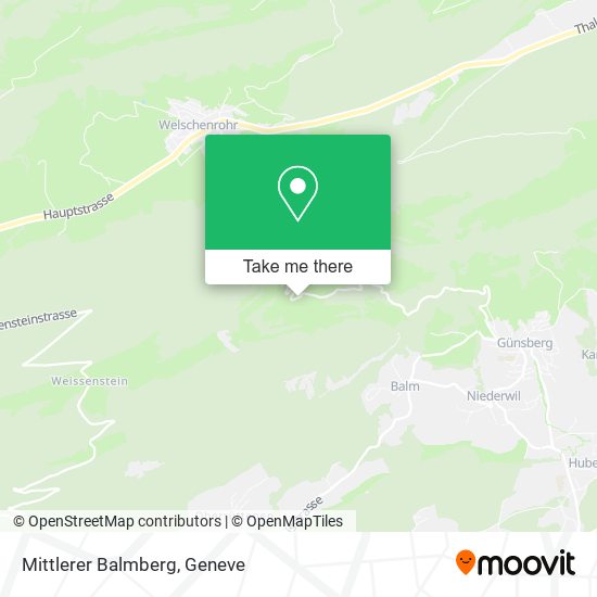 Mittlerer Balmberg map