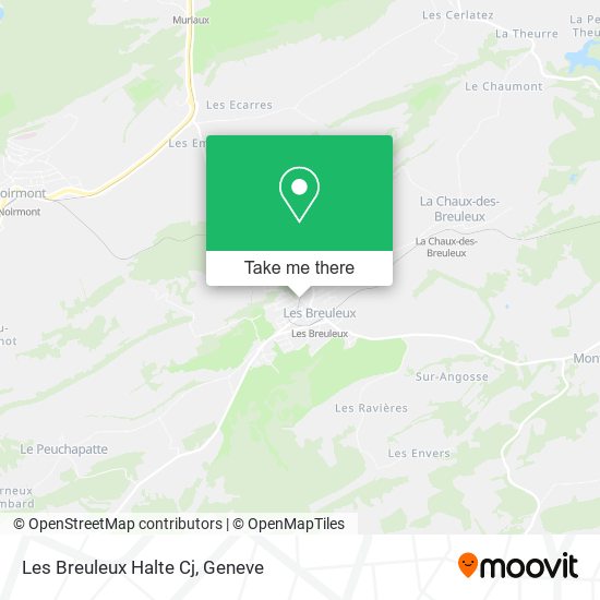 Les Breuleux Halte Cj map