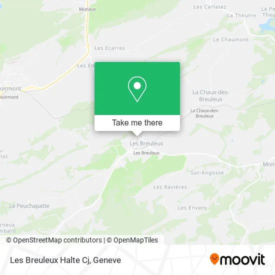 Les Breuleux Halte Cj map