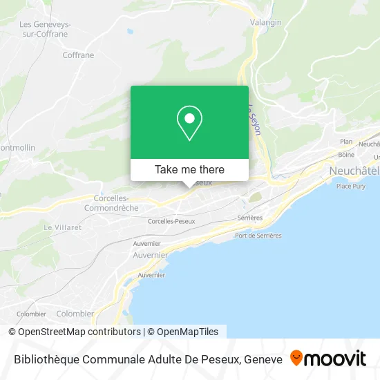 Bibliothèque Communale Adulte De Peseux map