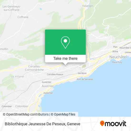 Bibliothèque Jeunesse De Peseux map