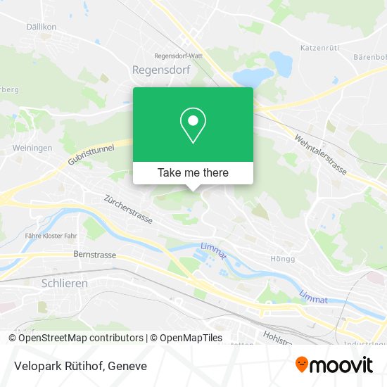 Velopark Rütihof map