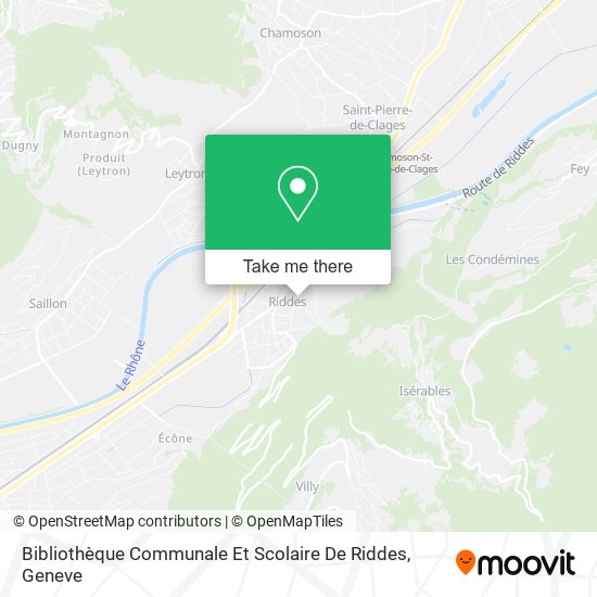 Bibliothèque Communale Et Scolaire De Riddes map