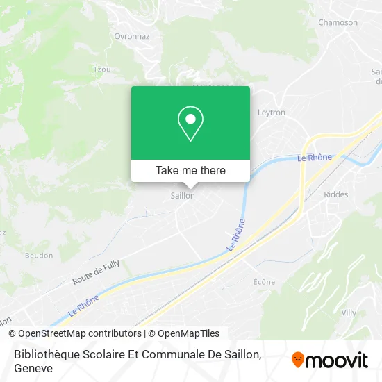 Bibliothèque Scolaire Et Communale De Saillon map