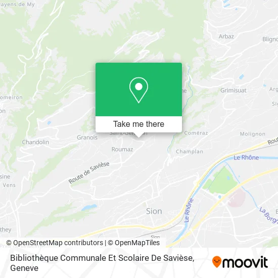 Bibliothèque Communale Et Scolaire De Savièse map