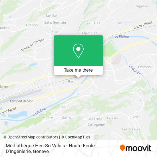 Médiathèque Hes-So Valais - Haute Ecole D'Ingénierie map